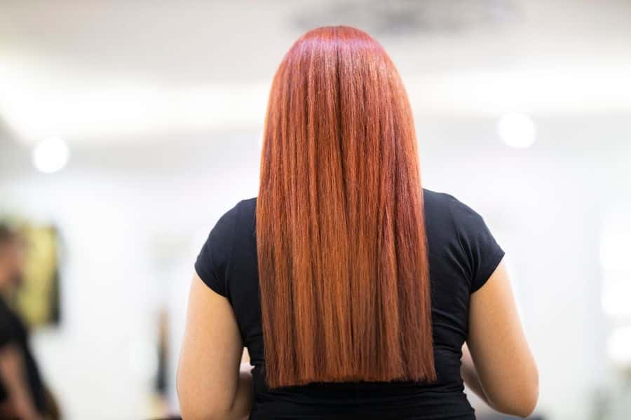 Cabello liso con tratamiento de keratina