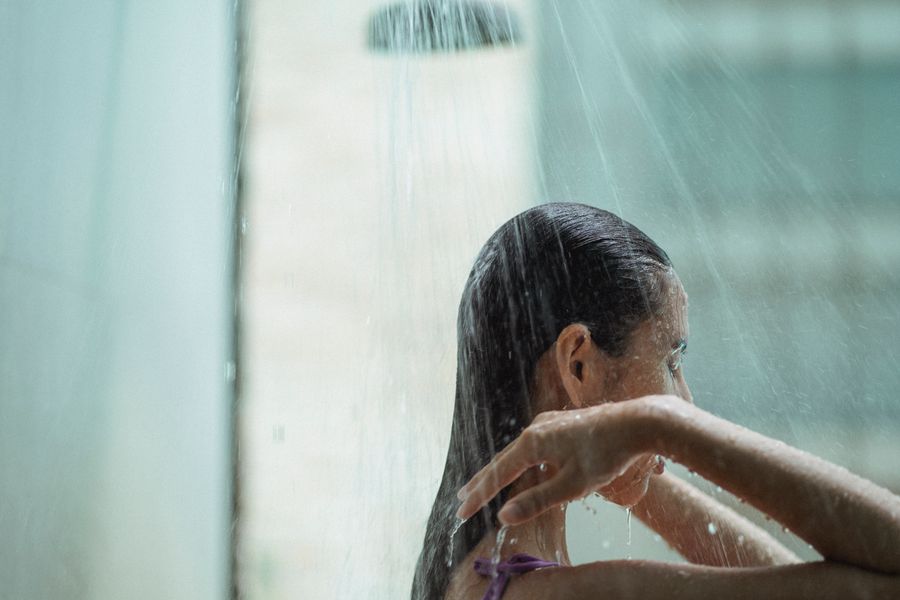 Ducha relajante para cuidado corporal
