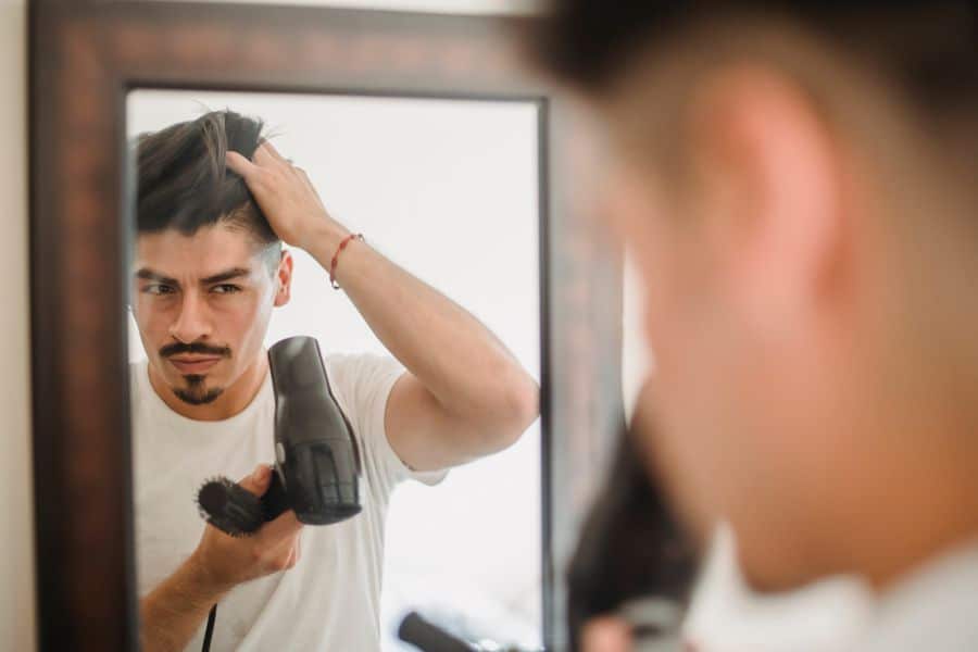 Rutina de cuidado capilar masculina